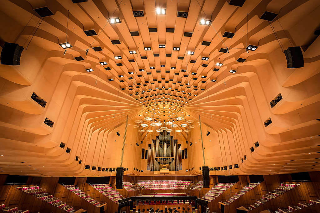 Sảnh hòa nhạc giao hưởng của nhà hát Opera House Australia